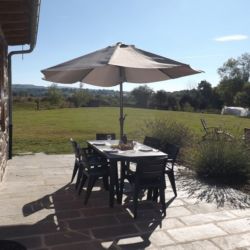 Terrasse de "L'Oustal d'Antonin"