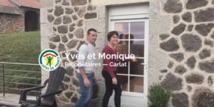 Yves et Monique propriétaires du gîte le Buron à Carlat